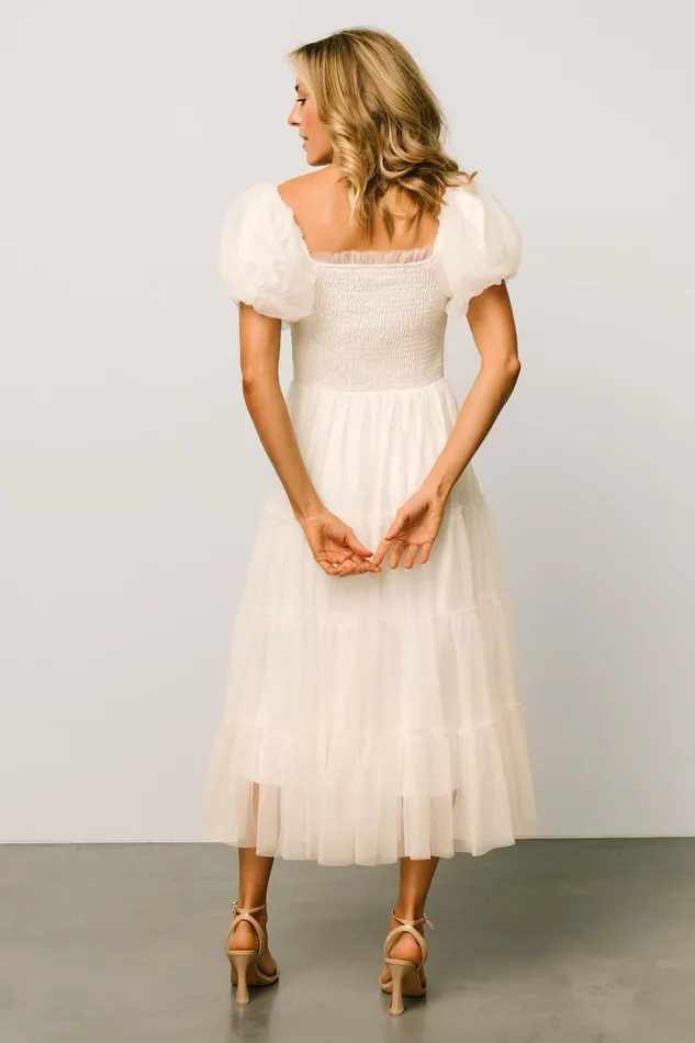 Baltic Born Tulle Styles Liv Tulle Midi Dress Cream 8211 Women Baltic Born Tulle Styles Liv Tulle Midi Dress Cream 8211 Women