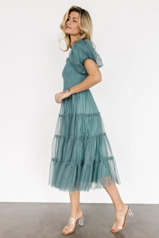 Baltic Born Tulle Styles Liv Tulle Midi Dress Eucalyptus 8211 Women Baltic Born Tulle Styles Liv Tulle Midi Dress Eucalyptus 8211 Women