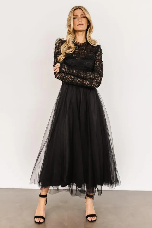 Baltic Born Tulle Styles Lonnie Tulle Dress Black 8211 Women