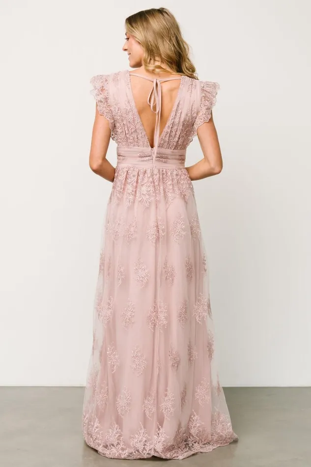 Baltic Born Tulle Styles Rhea Tulle Maxi Dress Dusty Rose 8211 Women Baltic Born Tulle Styles Rhea Tulle Maxi Dress Dusty Rose 8211 Women
