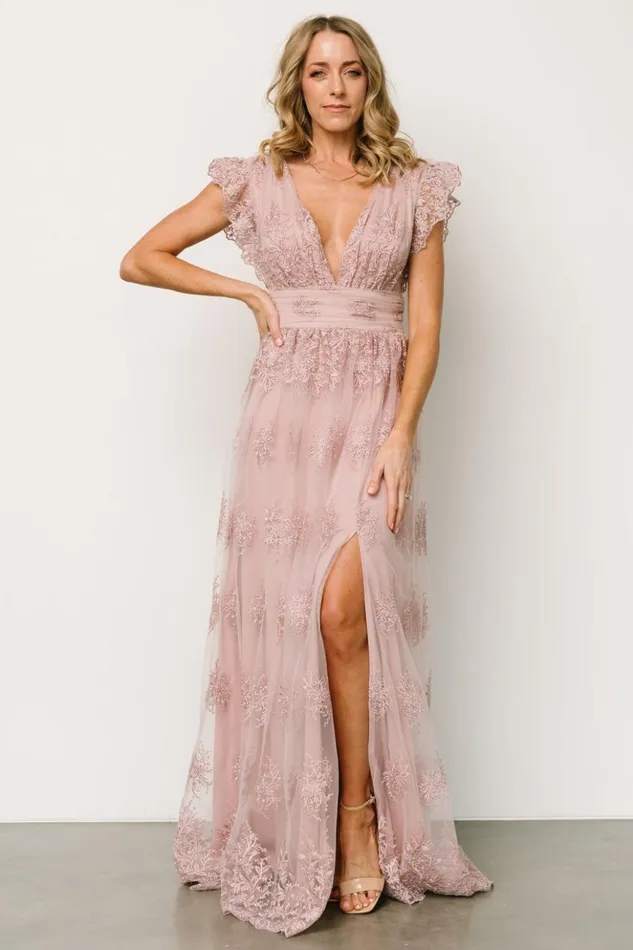 Baltic Born Tulle Styles Rhea Tulle Maxi Dress Dusty Rose 8211 Women Baltic Born Tulle Styles Rhea Tulle Maxi Dress Dusty Rose 8211 Women