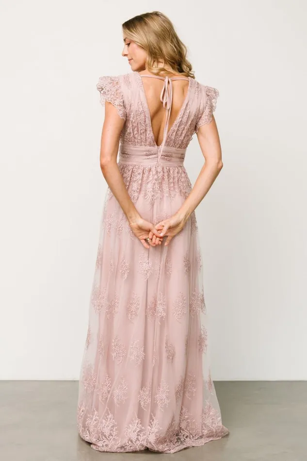 Baltic Born Tulle Styles Rhea Tulle Maxi Dress Dusty Rose 8211 Women Baltic Born Tulle Styles Rhea Tulle Maxi Dress Dusty Rose 8211 Women