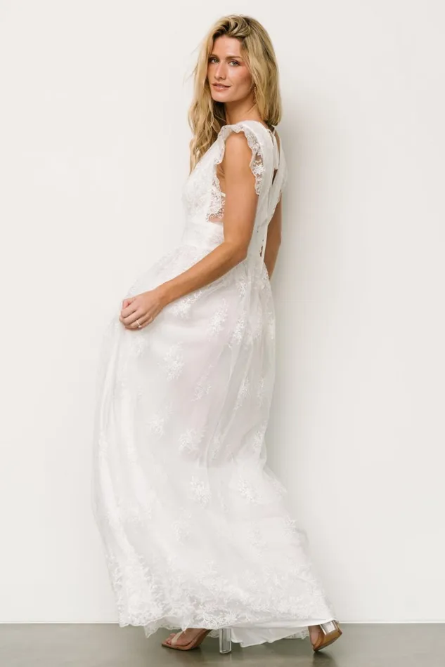 Baltic Born Tulle Styles Rhea Tulle Maxi Dress Off White 8211 Women Baltic Born Tulle Styles Rhea Tulle Maxi Dress Off White 8211 Women