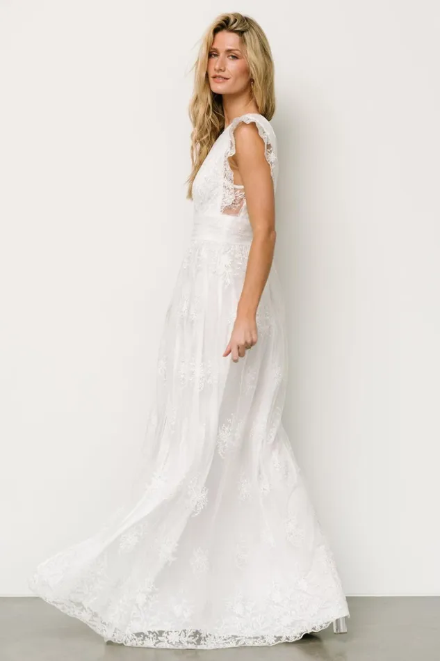 Baltic Born Tulle Styles Rhea Tulle Maxi Dress Off White 8211 Women Baltic Born Tulle Styles Rhea Tulle Maxi Dress Off White 8211 Women