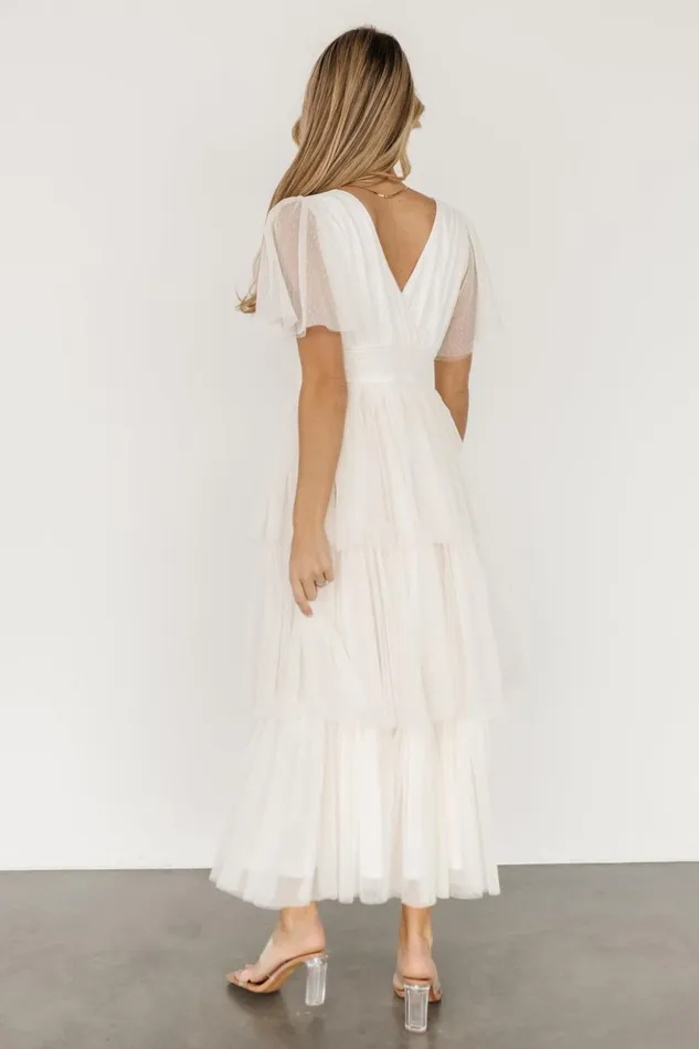 Baltic Born Tulle Styles Starlet Tiered Maxi Dress Cream 8211 Women Baltic Born Tulle Styles Starlet Tiered Maxi Dress Cream 8211 Women