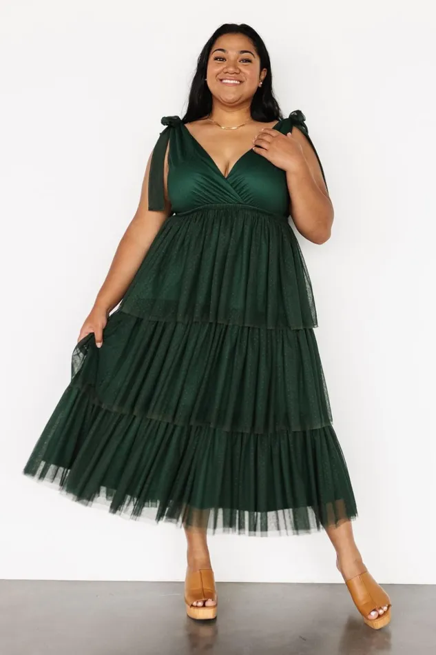 Baltic Born Tulle Styles Tessa Tiered Tulle Tank Dress Dark Green 8211 Women Baltic Born Tulle Styles Tessa Tiered Tulle Tank Dress Dark Green 8211 Women