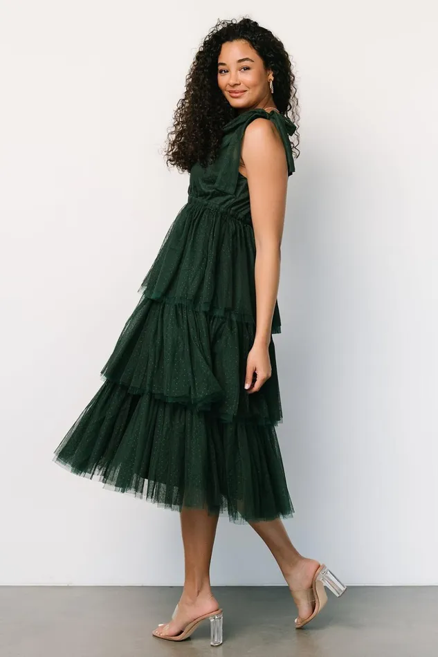 Baltic Born Tulle Styles Tessa Tiered Tulle Tank Dress Dark Green 8211 Women Baltic Born Tulle Styles Tessa Tiered Tulle Tank Dress Dark Green 8211 Women
