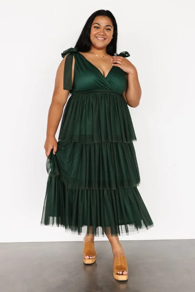 Baltic Born Tulle Styles Tessa Tiered Tulle Tank Dress Dark Green 8211 Women Baltic Born Tulle Styles Tessa Tiered Tulle Tank Dress Dark Green 8211 Women