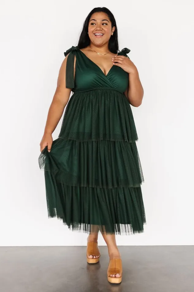 Baltic Born Tulle Styles Tessa Tiered Tulle Tank Dress Dark Green 8211 Women Baltic Born Tulle Styles Tessa Tiered Tulle Tank Dress Dark Green 8211 Women