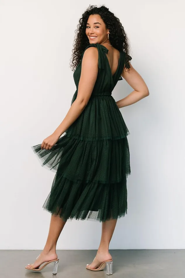 Baltic Born Tulle Styles Tessa Tiered Tulle Tank Dress Dark Green 8211 Women Baltic Born Tulle Styles Tessa Tiered Tulle Tank Dress Dark Green 8211 Women