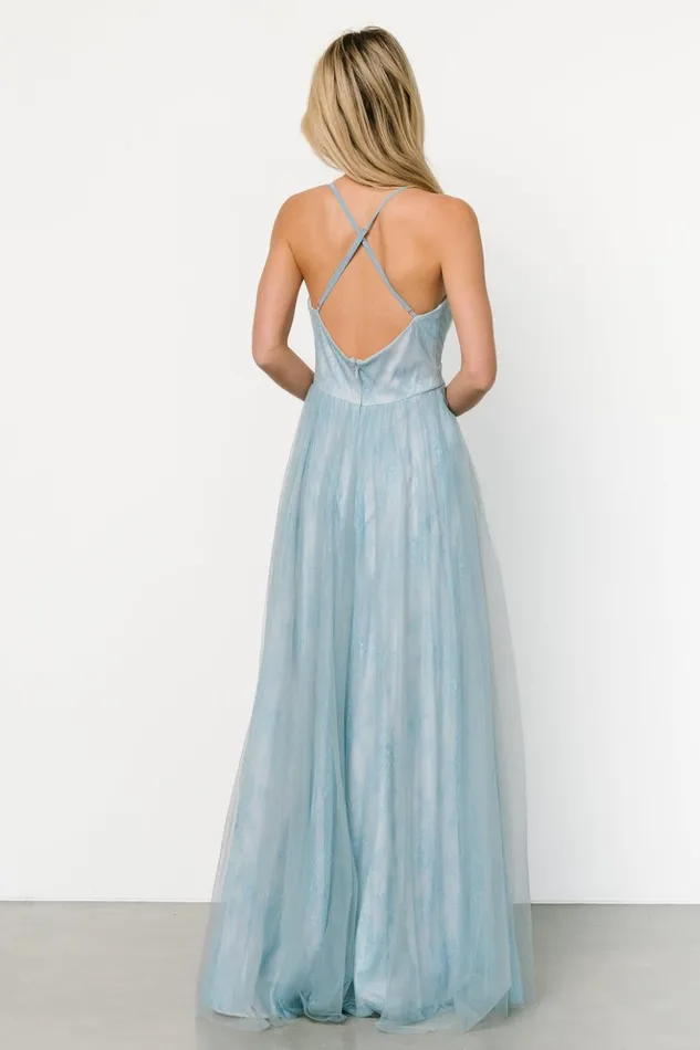 Baltic Born Tulle Styles Vasia Lace Tulle Maxi Dress Soft Blue 8211 Women Baltic Born Tulle Styles Vasia Lace Tulle Maxi Dress Soft Blue 8211 Women