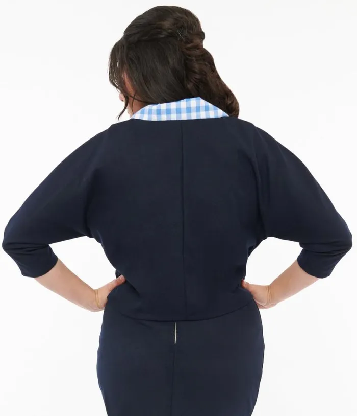 Barbie X 1950s Navy Commuter Set Box Coat Clothing Unique Vintage Coats and Jackets