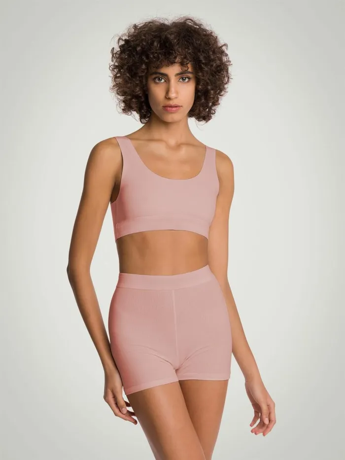 Beauty Cotton Biker Shorts Powder Pink Women Wolford Panties