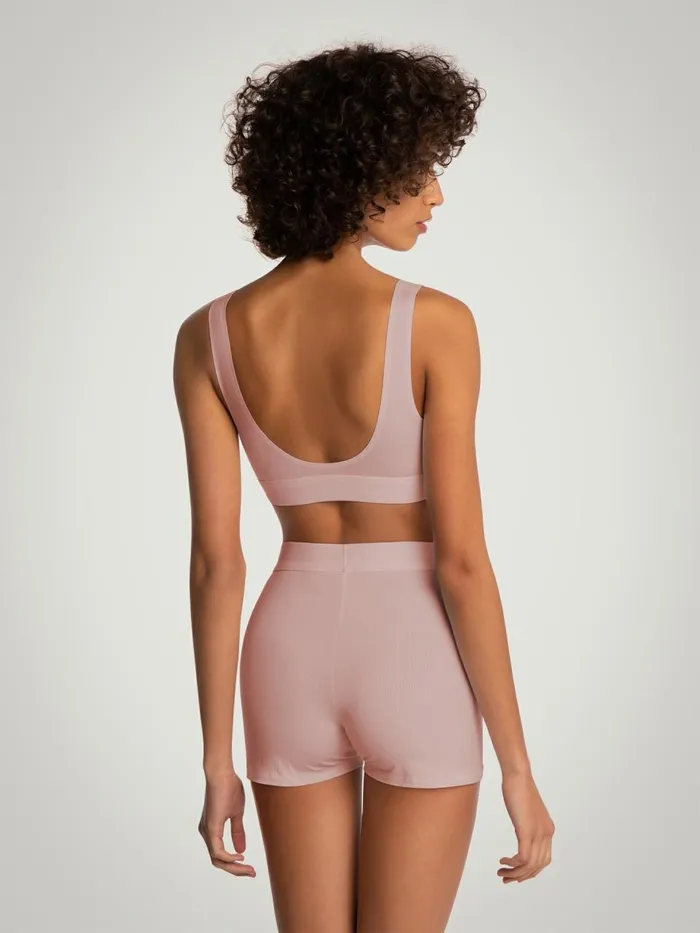 Beauty Cotton Biker Shorts Powder Pink Women Wolford Panties