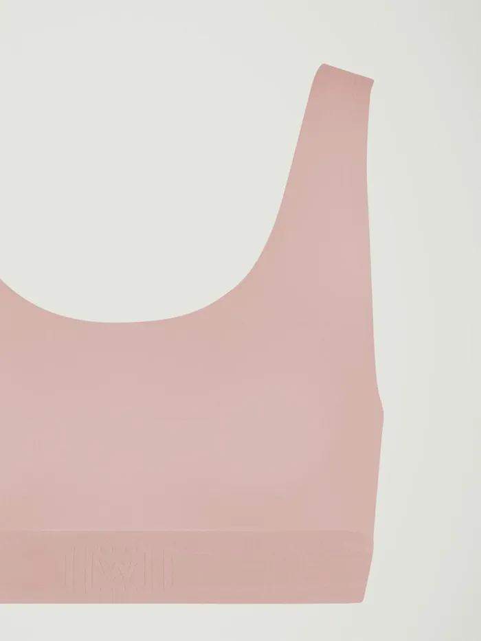Beauty Cotton Crop Top Bra Powder Pink Women Wolford Bras