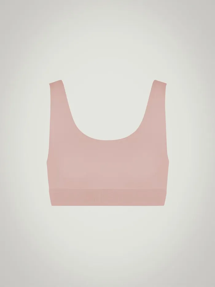 Beauty Cotton Crop Top Bra Powder Pink Women Wolford Bras