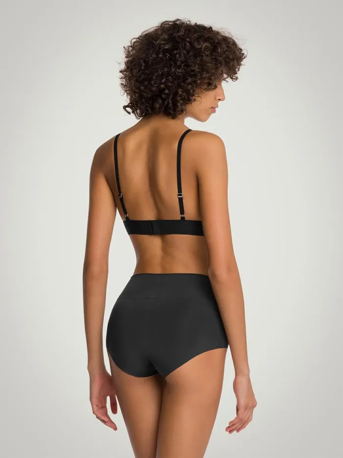 Beauty Cotton Triangle Bra Black Women Wolford Bras
