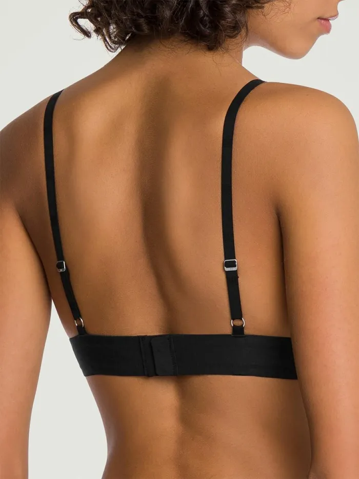 Beauty Cotton Triangle Bra Black Women Wolford Bras