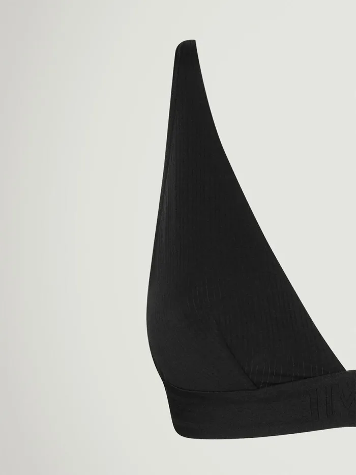 Beauty Cotton Triangle Bra Black Women Wolford Bras