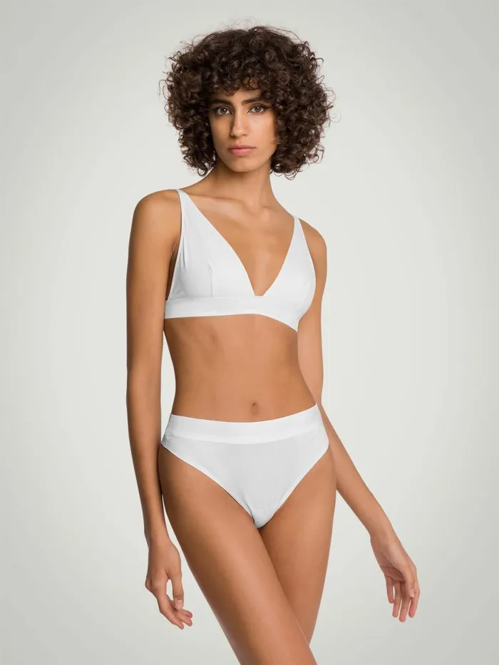 Beauty Cotton Triangle Bra Pearl Women Wolford Bras