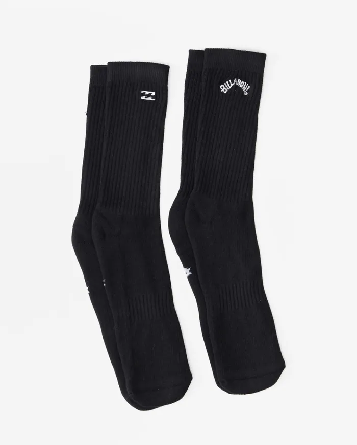 Billabong 2Pack Core Crew Socks Black Men Socks