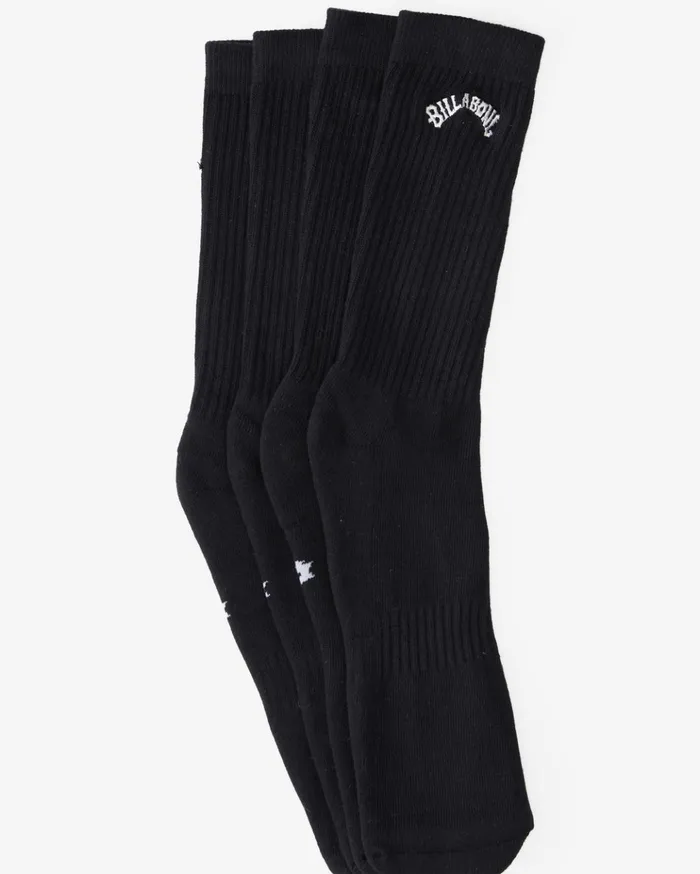 Billabong 2Pack Core Crew Socks Black Men Socks Billabong 2Pack Core Crew Socks Black Men Socks