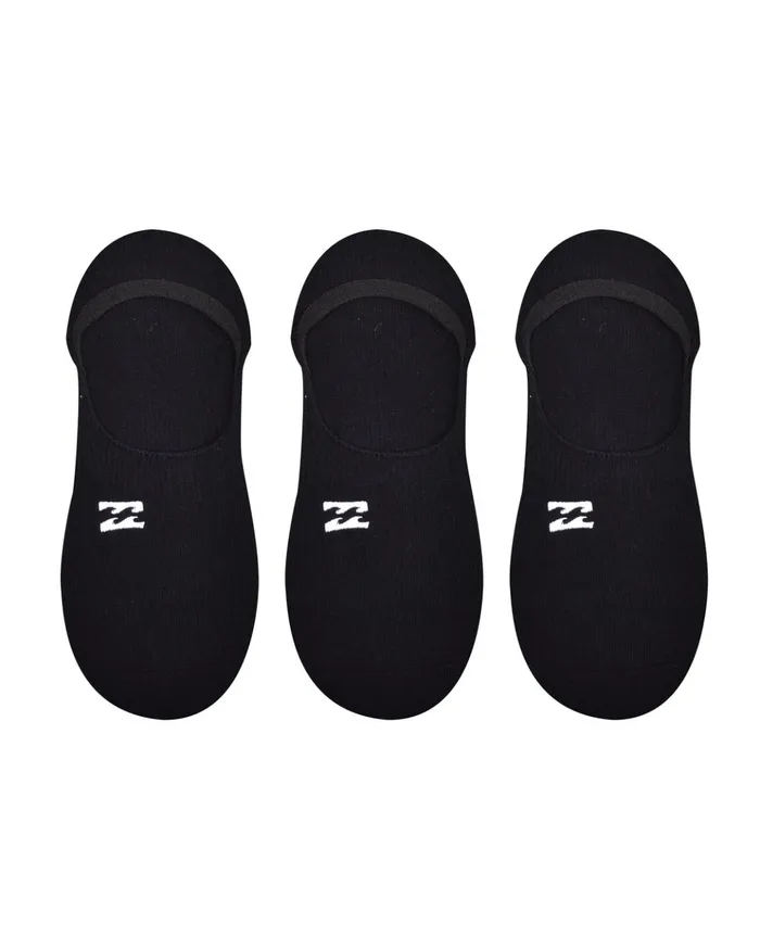 Billabong 3Pack Core NoShow Socks Black Men Socks Billabong 3Pack Core NoShow Socks Black Men Socks