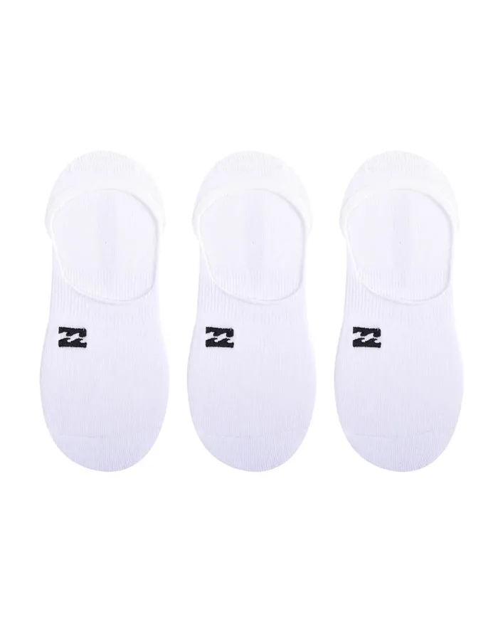 Billabong 3Pack Core NoShow Socks White Men Socks Billabong 3Pack Core NoShow Socks White Men Socks