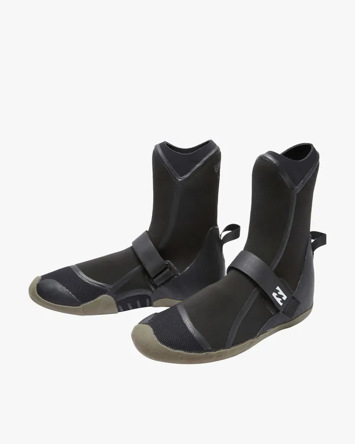 Billabong 5mm Furnace Round Toe Wetsuit Boots Black Men Surf Accessories