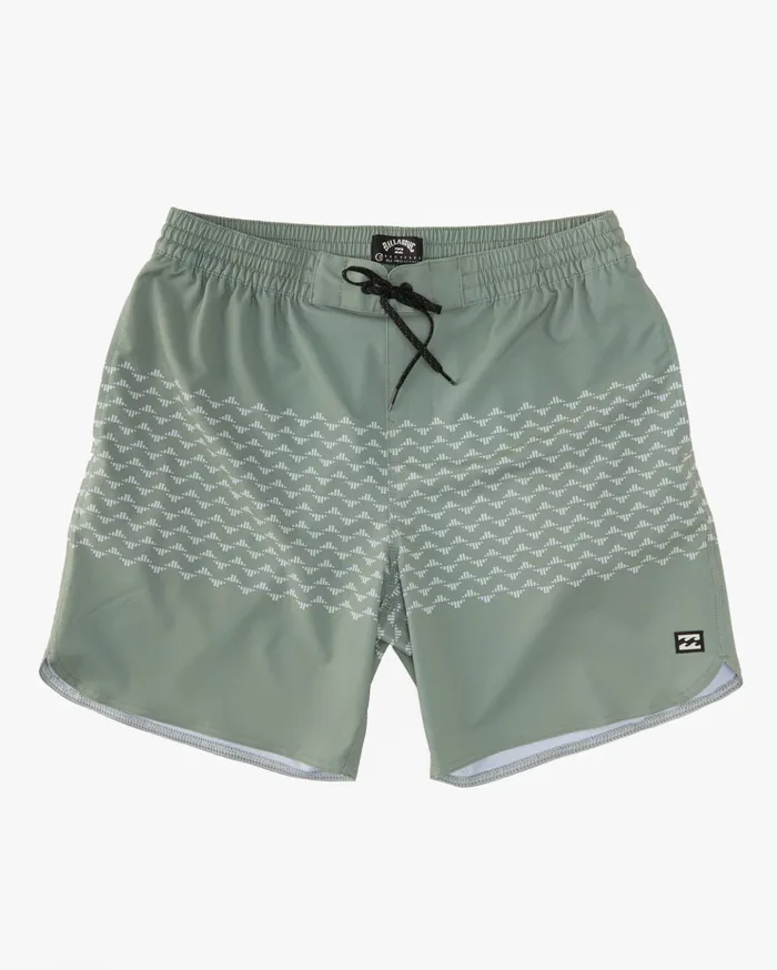 Billabong 73 Ciclo Layback 17quot Boardshorts Sage Men Elastic Waist Boardshorts Billabong 73 Ciclo Layback 17quot Boardshorts Sage Men Elastic Waist Boardshorts