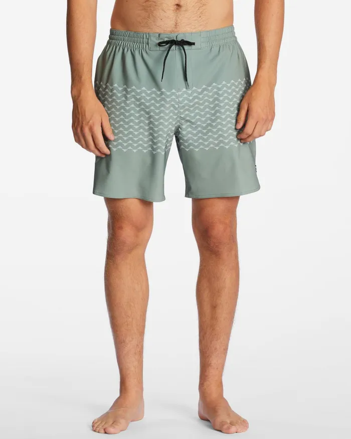 Billabong 73 Ciclo Layback 17quot Boardshorts Sage Men Elastic Waist Boardshorts Billabong 73 Ciclo Layback 17quot Boardshorts Sage Men Elastic Waist Boardshorts