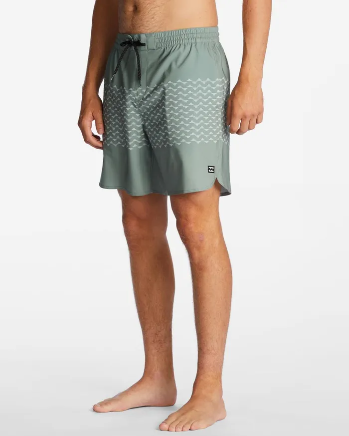 Billabong 73 Ciclo Layback 17quot Boardshorts Sage Men Elastic Waist Boardshorts Billabong 73 Ciclo Layback 17quot Boardshorts Sage Men Elastic Waist Boardshorts