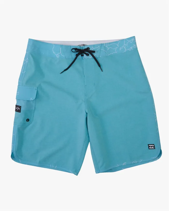 Billabong 73 Pro Boardshorts 20quot Neon Blue Men Performance Boardshorts