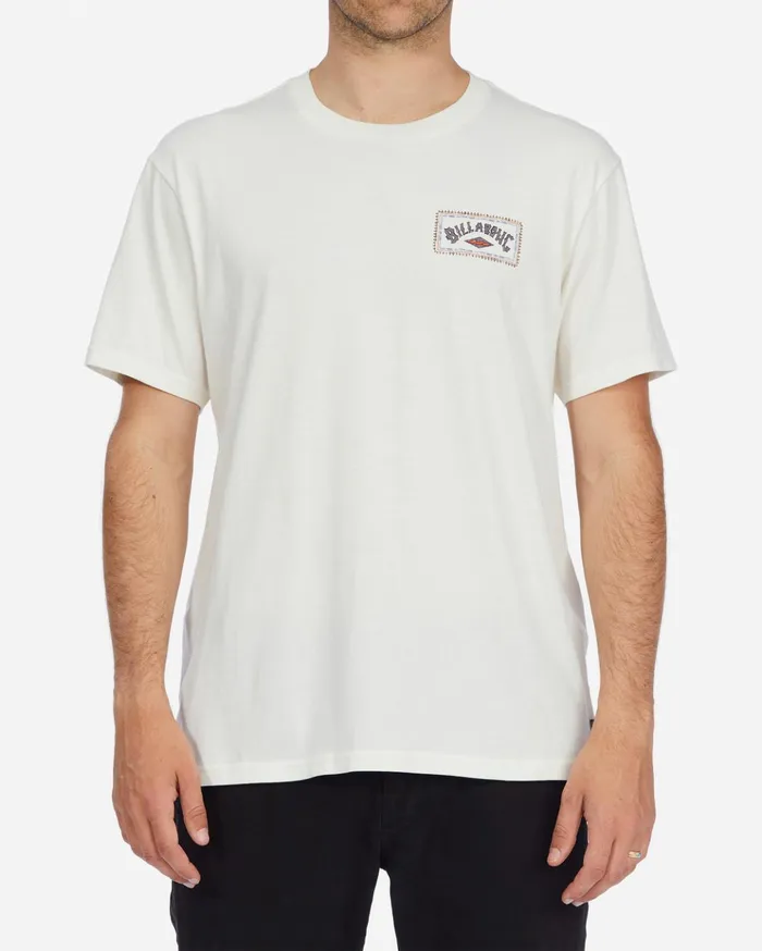Billabong ADiv Arch Organic Short Sleeve TShirt Off White Men TShirts