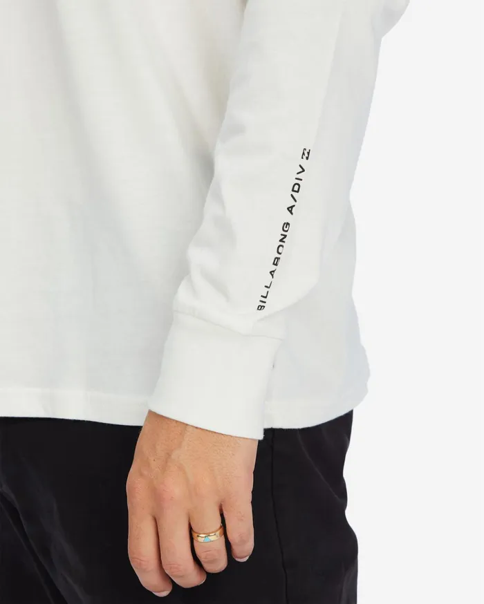 Billabong ADiv Boulder Organic Long Sleeve TShirt Off White Men TShirts Billabong ADiv Boulder Organic Long Sleeve TShirt Off White Men TShirts