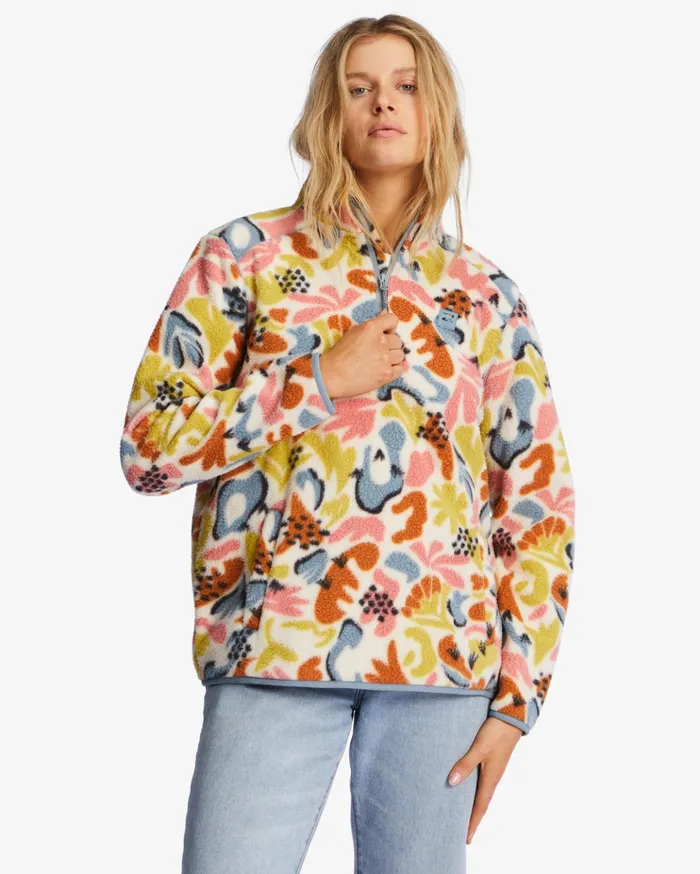 Billabong ADiv Boundary Mock 3 HalfZip Pullover Sweatshirt Multi 3 Women Hoodies and Fleece Billabong ADiv Boundary Mock 3 HalfZip Pullover Sweatshirt Multi 3 Women Hoodies and Fleece