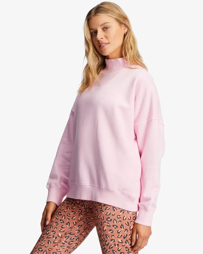 Billabong ADiv Canyon Mock Neck Sweatshirt Pink Trails Women Hoodies and Fleece Billabong ADiv Canyon Mock Neck Sweatshirt Pink Trails Women Hoodies and Fleece