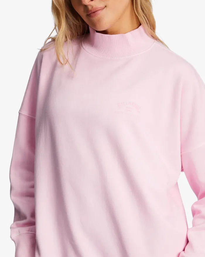 Billabong ADiv Canyon Mock Neck Sweatshirt Pink Trails Women Hoodies and Fleece Billabong ADiv Canyon Mock Neck Sweatshirt Pink Trails Women Hoodies and Fleece
