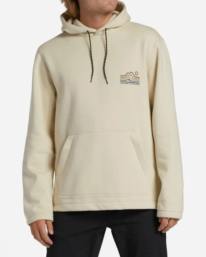 Billabong ADiv Compass Pullover Hoodie Birch Men Hoodies and Fleece