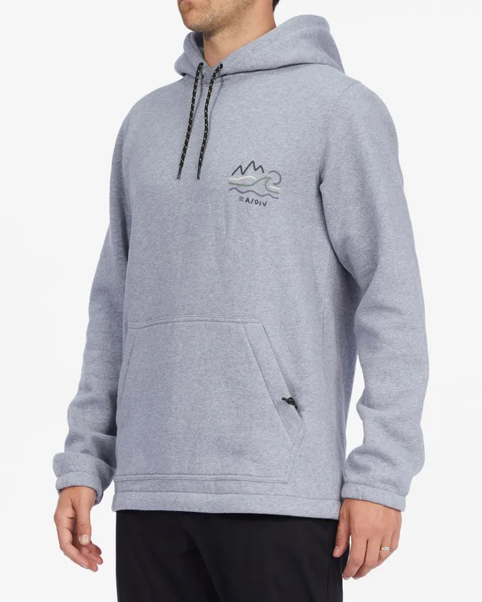 Billabong ADiv Compass Pullover Hoodie Light Grey Heather Men Hoodies and Fleece Billabong ADiv Compass Pullover Hoodie Light Grey Heather Men Hoodies and Fleece