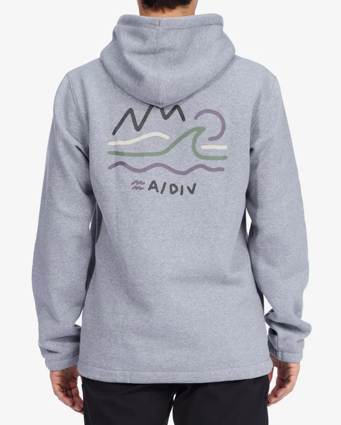 Billabong ADiv Compass Pullover Hoodie Light Grey Heather Men Hoodies and Fleece Billabong ADiv Compass Pullover Hoodie Light Grey Heather Men Hoodies and Fleece
