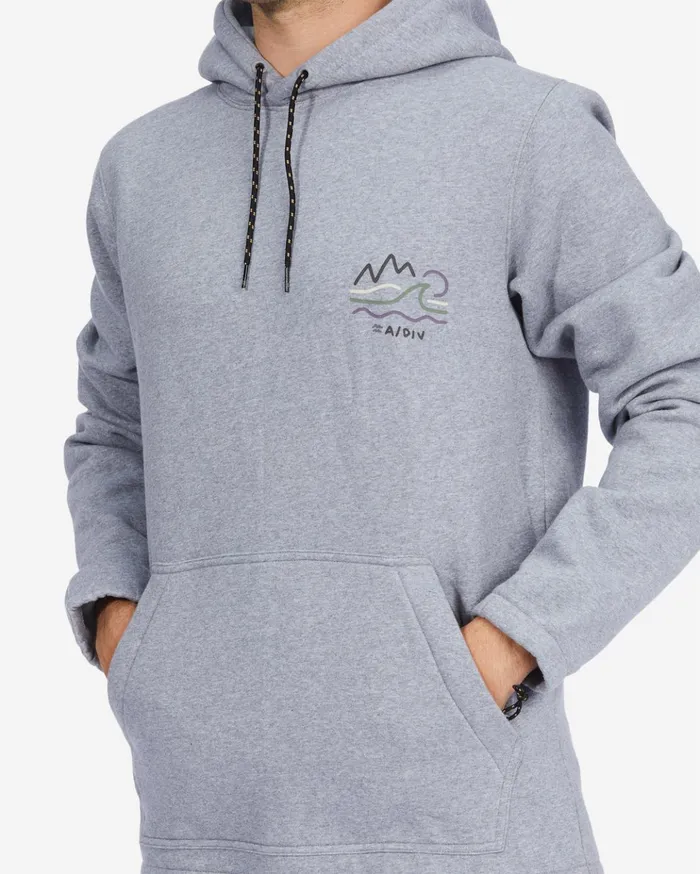 Billabong ADiv Compass Pullover Hoodie Light Grey Heather Men Hoodies and Fleece Billabong ADiv Compass Pullover Hoodie Light Grey Heather Men Hoodies and Fleece