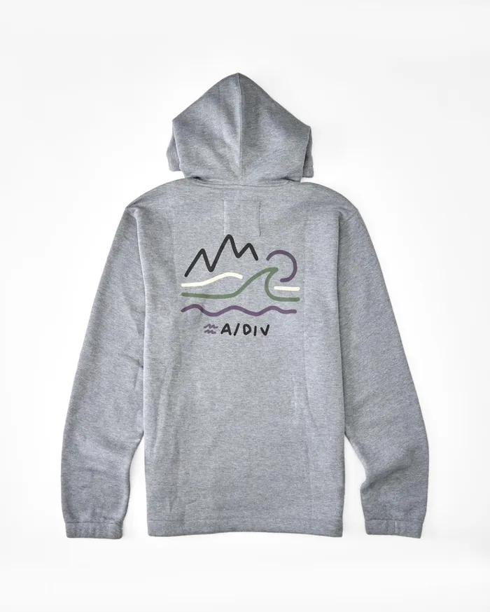 Billabong ADiv Compass Pullover Hoodie Light Grey Heather Men Hoodies and Fleece Billabong ADiv Compass Pullover Hoodie Light Grey Heather Men Hoodies and Fleece