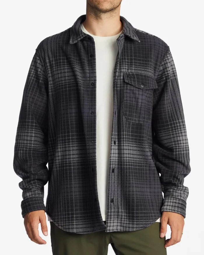 Billabong ADiv Furnace Flannel Shirt Charcoal Men Shirts