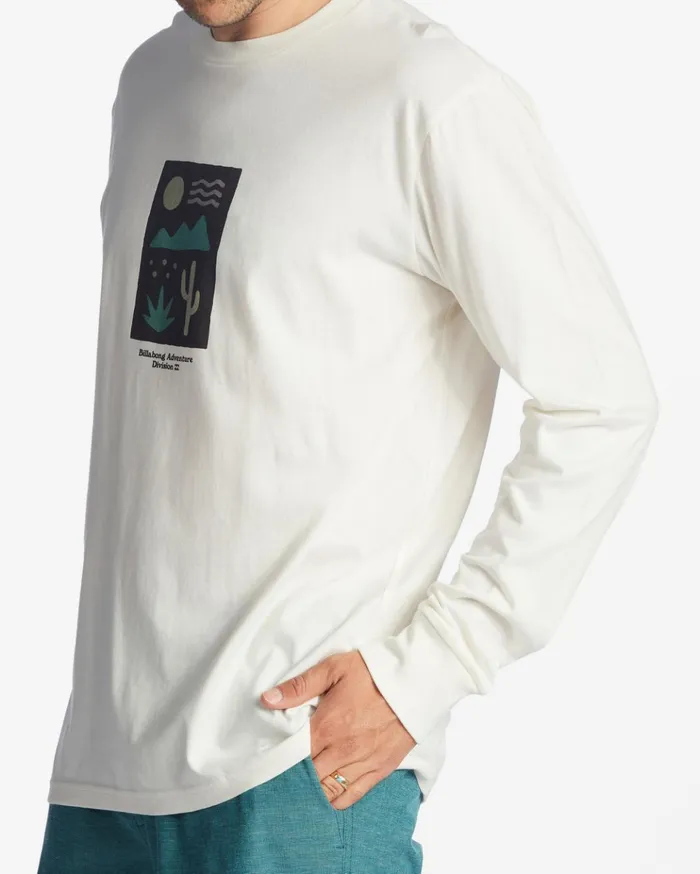 Billabong ADiv Icons Long Sleeve TShirt Off White Men TShirts Billabong ADiv Icons Long Sleeve TShirt Off White Men TShirts
