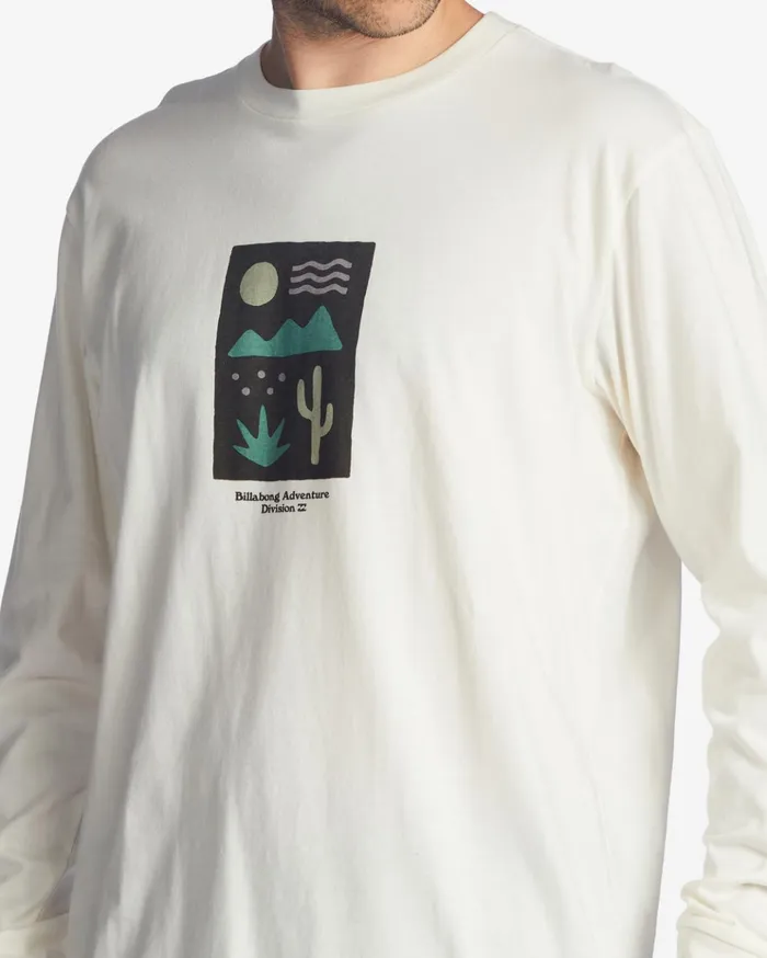 Billabong ADiv Icons Long Sleeve TShirt Off White Men TShirts Billabong ADiv Icons Long Sleeve TShirt Off White Men TShirts