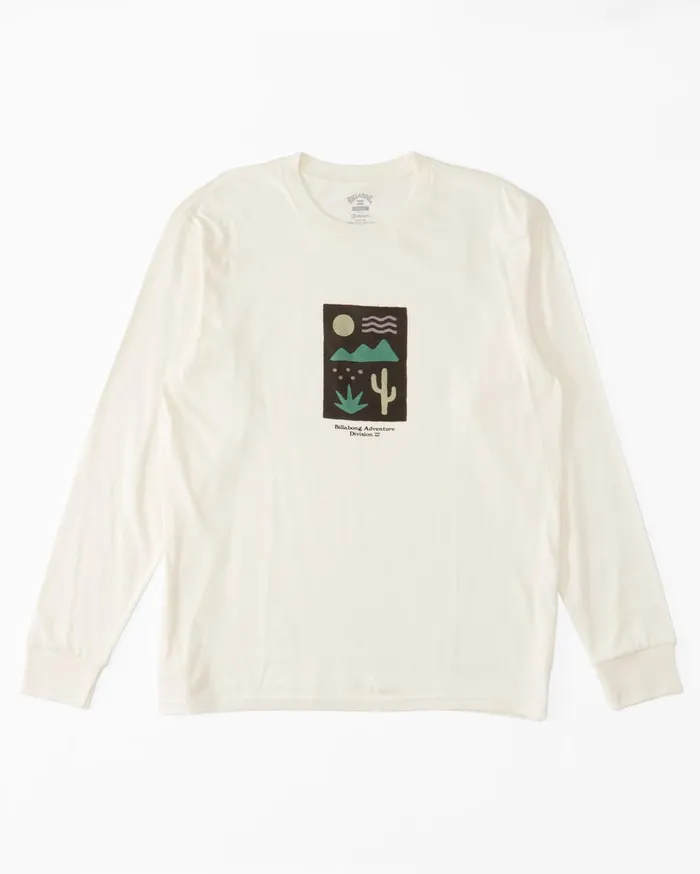 Billabong ADiv Icons Long Sleeve TShirt Off White Men TShirts Billabong ADiv Icons Long Sleeve TShirt Off White Men TShirts