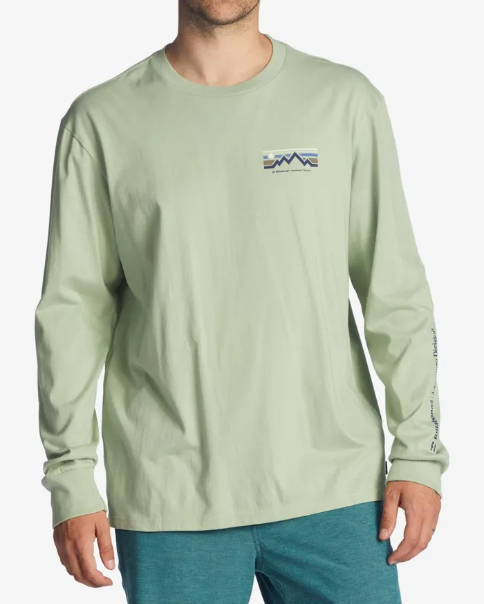 Billabong ADiv Length Long Sleeve TShirt Light Sage Men TShirts