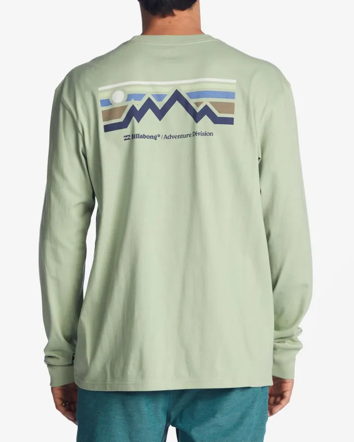 Billabong ADiv Length Long Sleeve TShirt Light Sage Men TShirts Billabong ADiv Length Long Sleeve TShirt Light Sage Men TShirts