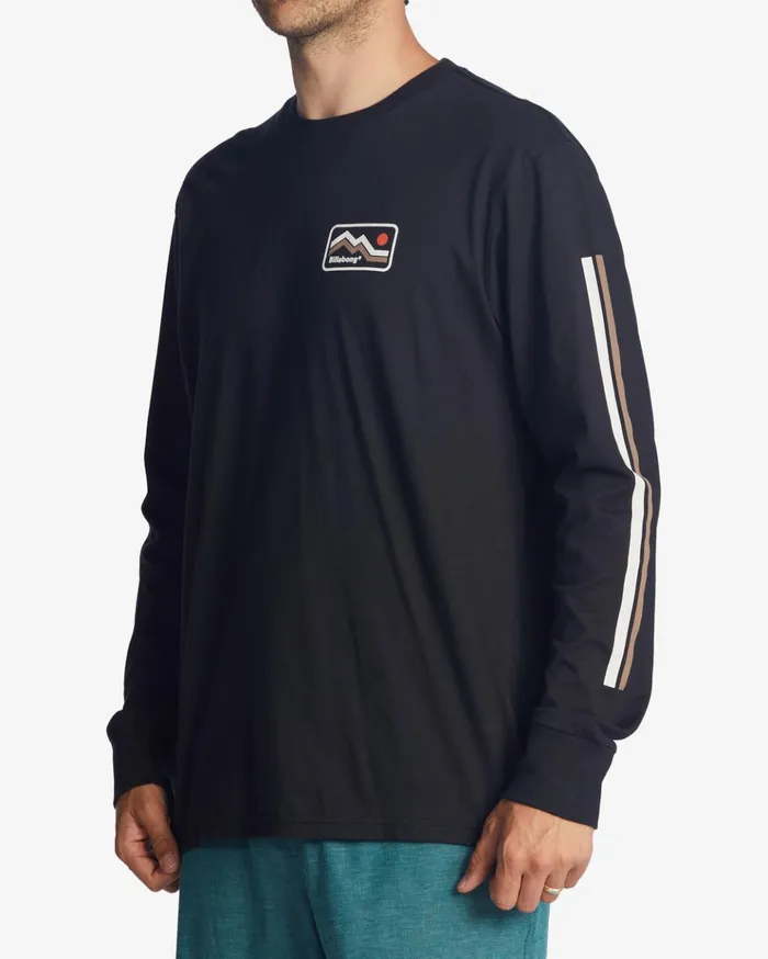Billabong ADiv Length Long Sleeve TShirt Washed Black Men TShirts Billabong ADiv Length Long Sleeve TShirt Washed Black Men TShirts